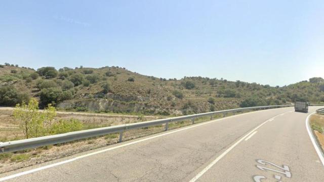 Punto del accidente mortal de la C-12 en Balaguer
