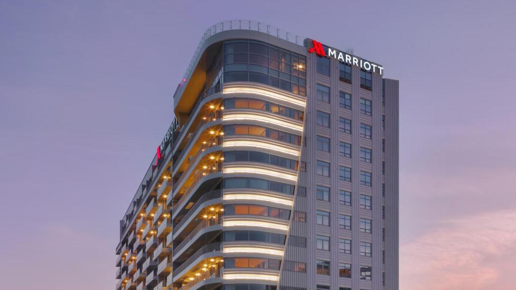 La fachada exterior del Hotel Daegu Marriott