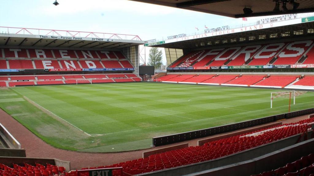 El estadio del Nottingham Forest, equipo de la Premier League