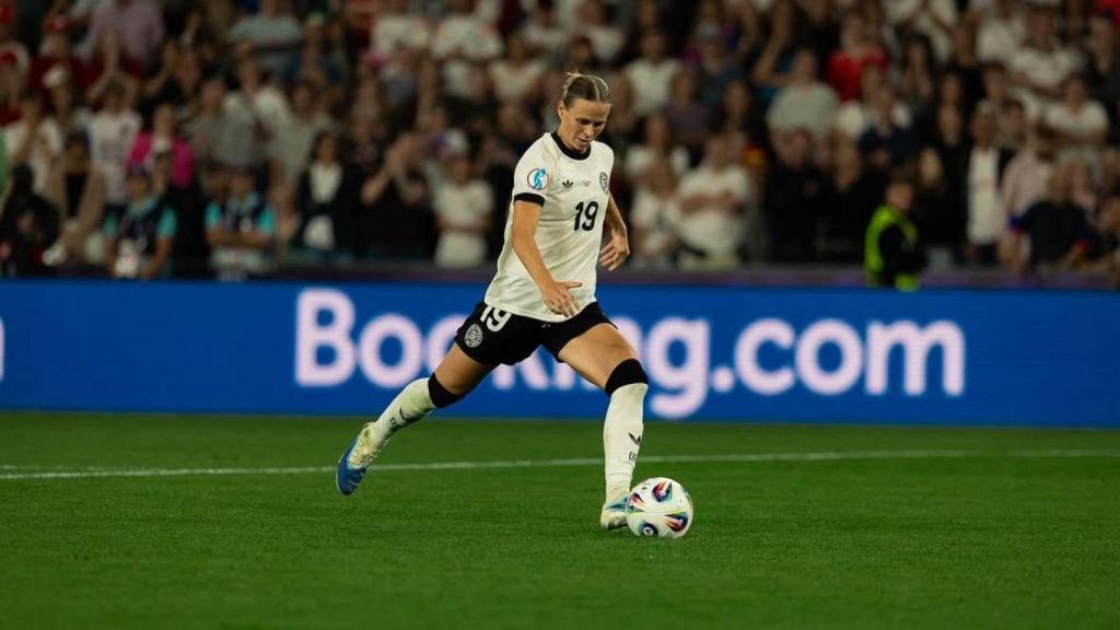 Klara Bühl con la selección alemana en la Eurocopa Femenina 2025