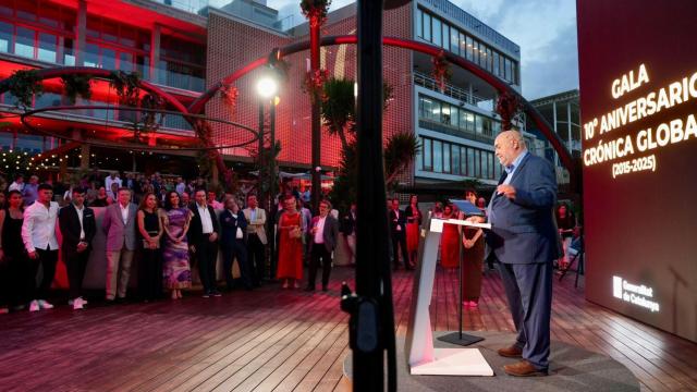 Xavier Salvador, editor y consejero delegado, en la celebración del décimo aniversario de Crónica Global