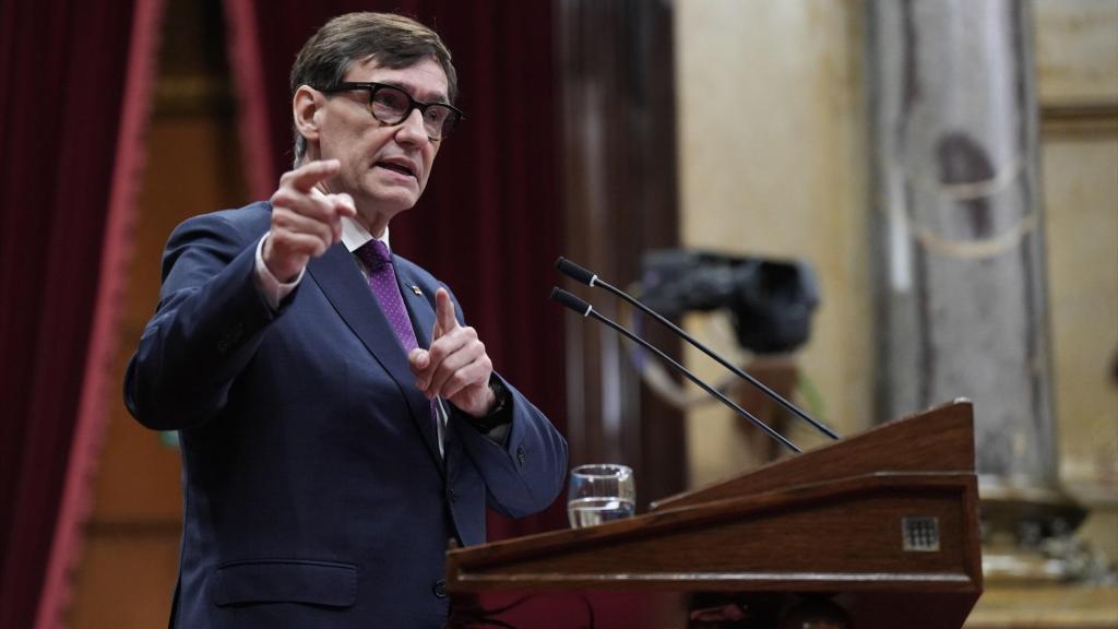 El 'president' Salvador Illa, en el Parlament de Cataluña, en imagen de archivo