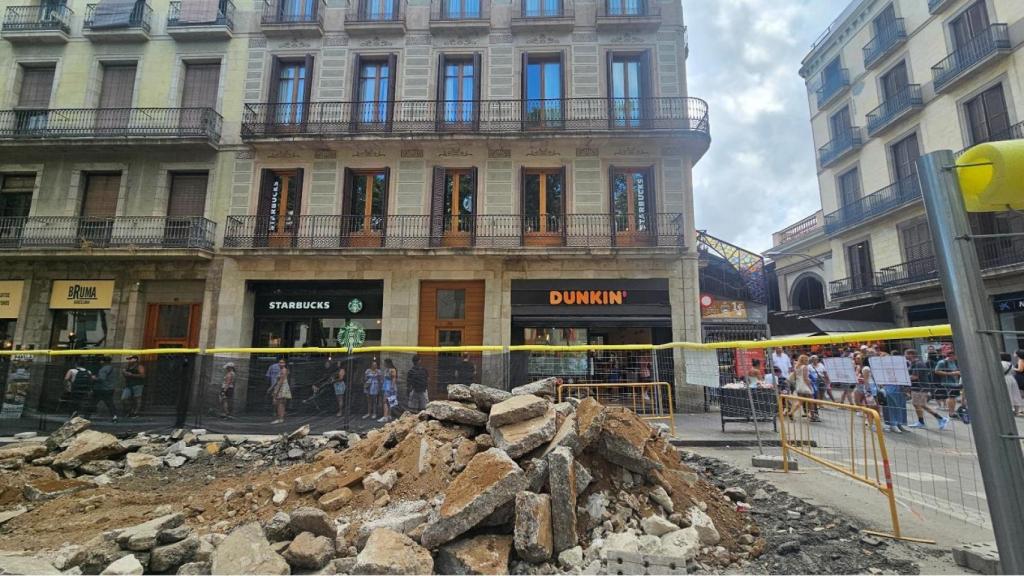 Imagen de la fachada del número 87 de Las Ramblas