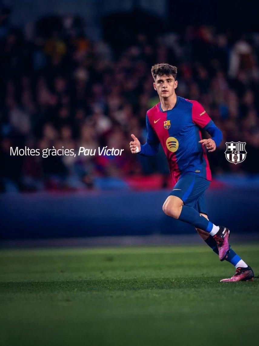 El Barça anuncia la salida de Pau Víctor