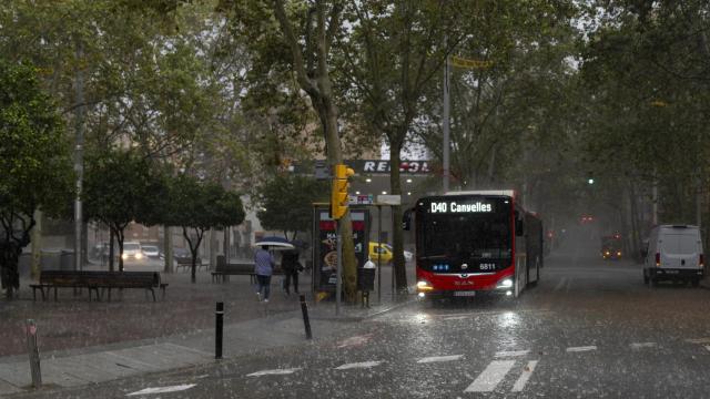 Día de lluvia en Barcelona