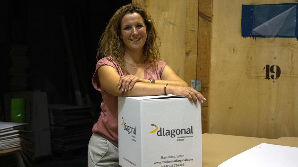 Maria del Mar Serrano, propietaria y directora de Mudanzas Diagonal