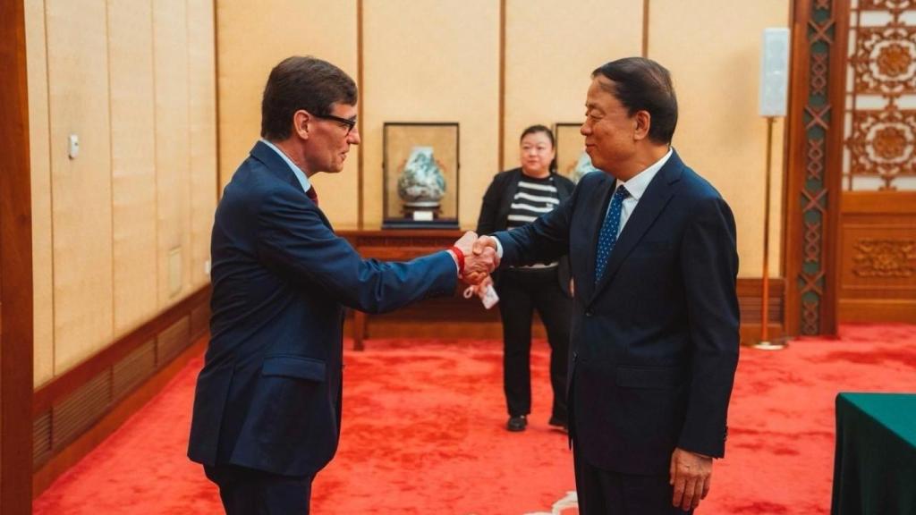 El president de la Generalitat, Salvador Illa, en la visita oficial a China que realiza durante este mes de julio, en imagen de archivo