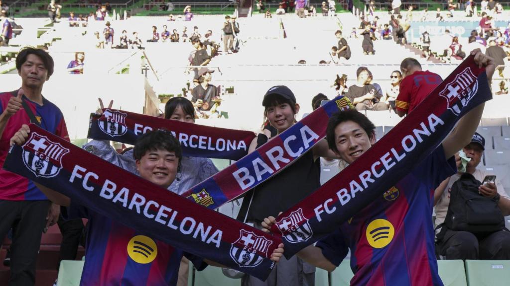 Aficionados del Barça en Kobe