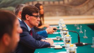 El presidente de la Generalitat, Salvador Illa, durante su gira institucional en Pekín (China)