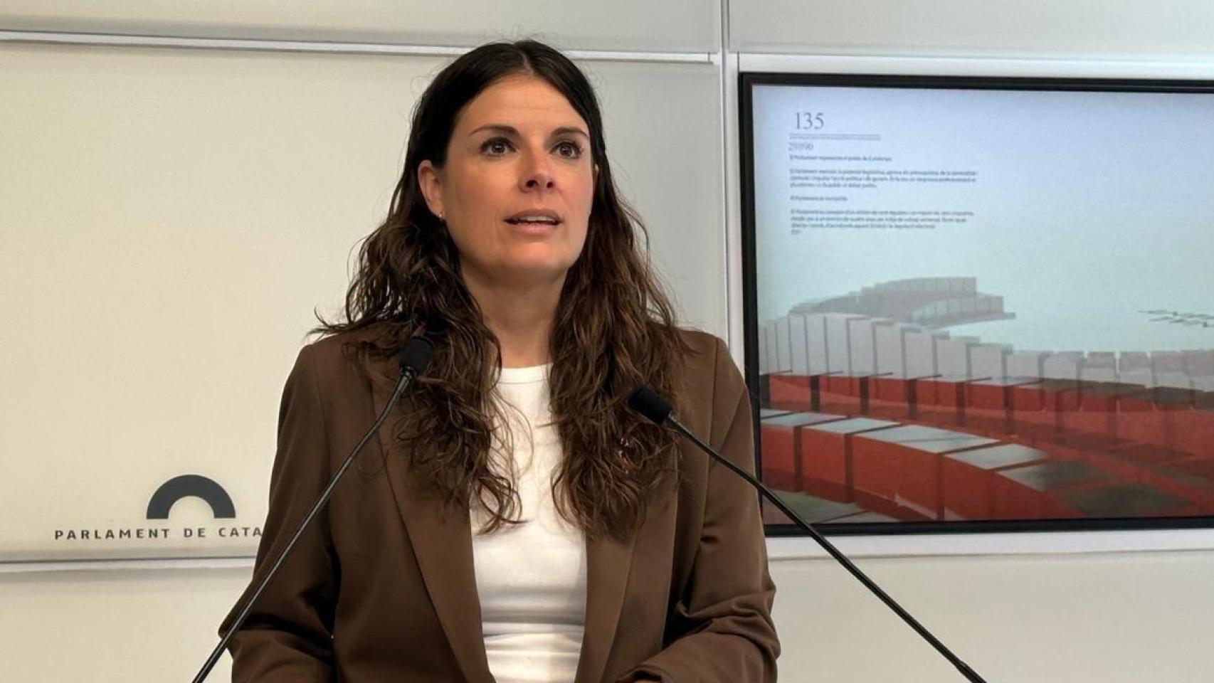 La portavoz y diputada de Junts, Mònica Sales