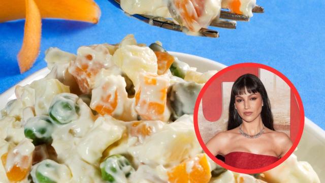 Fotomontaje Ensaladilla rusa y Úrsula Corberó