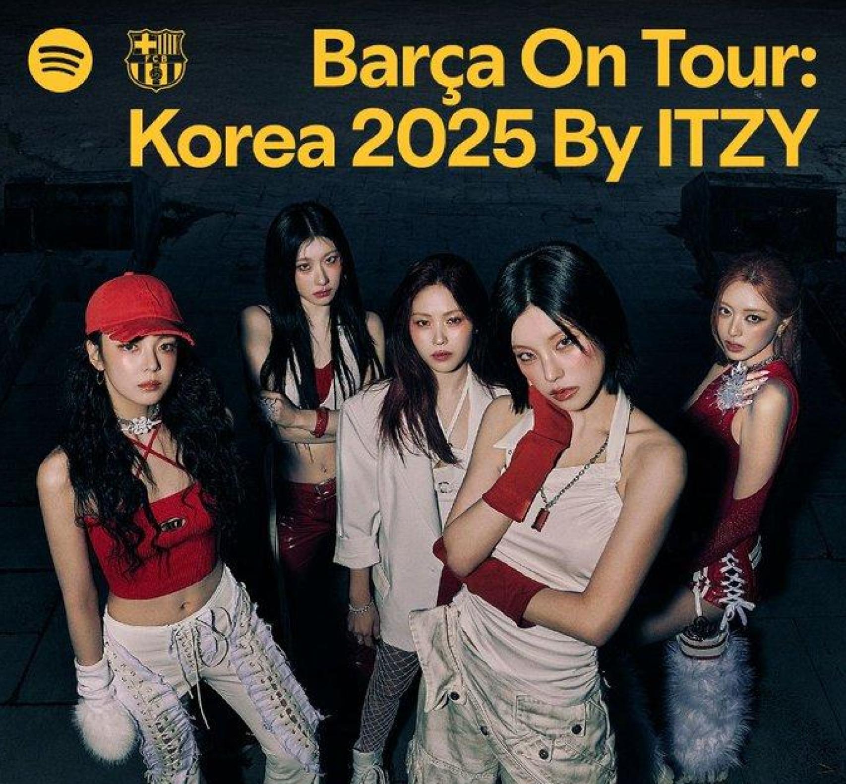 La colaboración del Barça con el grupo Itzy
