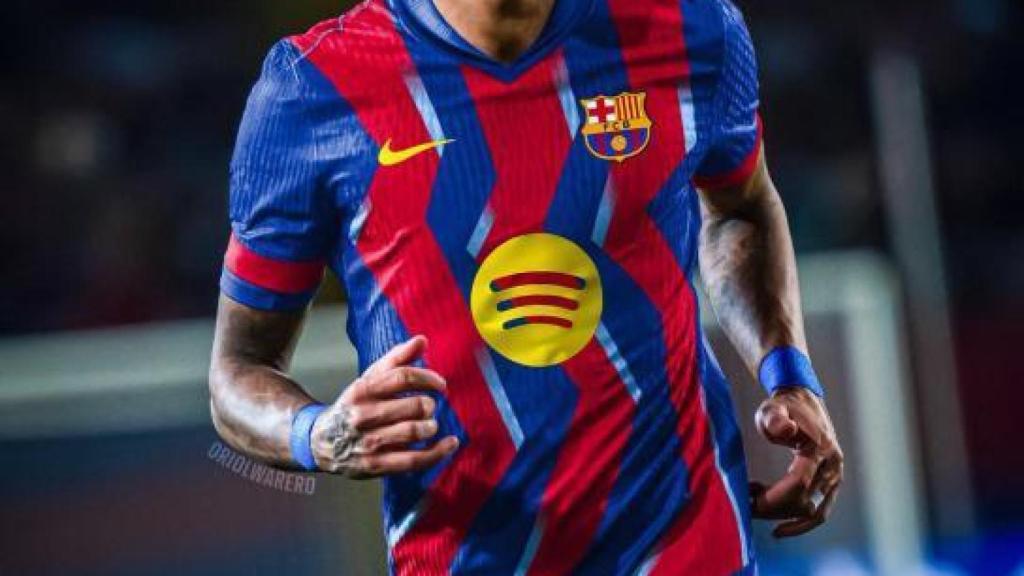 Raphinha, amb la samarreta del clàssic