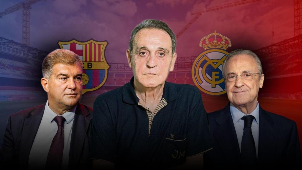 Laporta, Negreira i Florentino en un muntatge