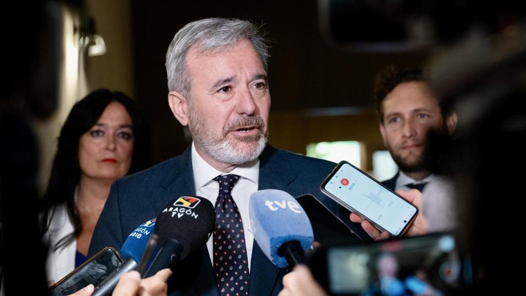 Jorge Azcón, en declaraciones ante los medios de comunicación