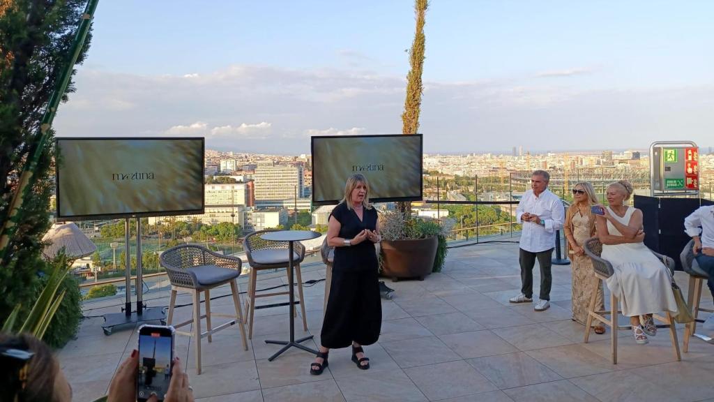 La comisionada de noche, Carmen Zapata, en el acto de presentación de 'Martina'