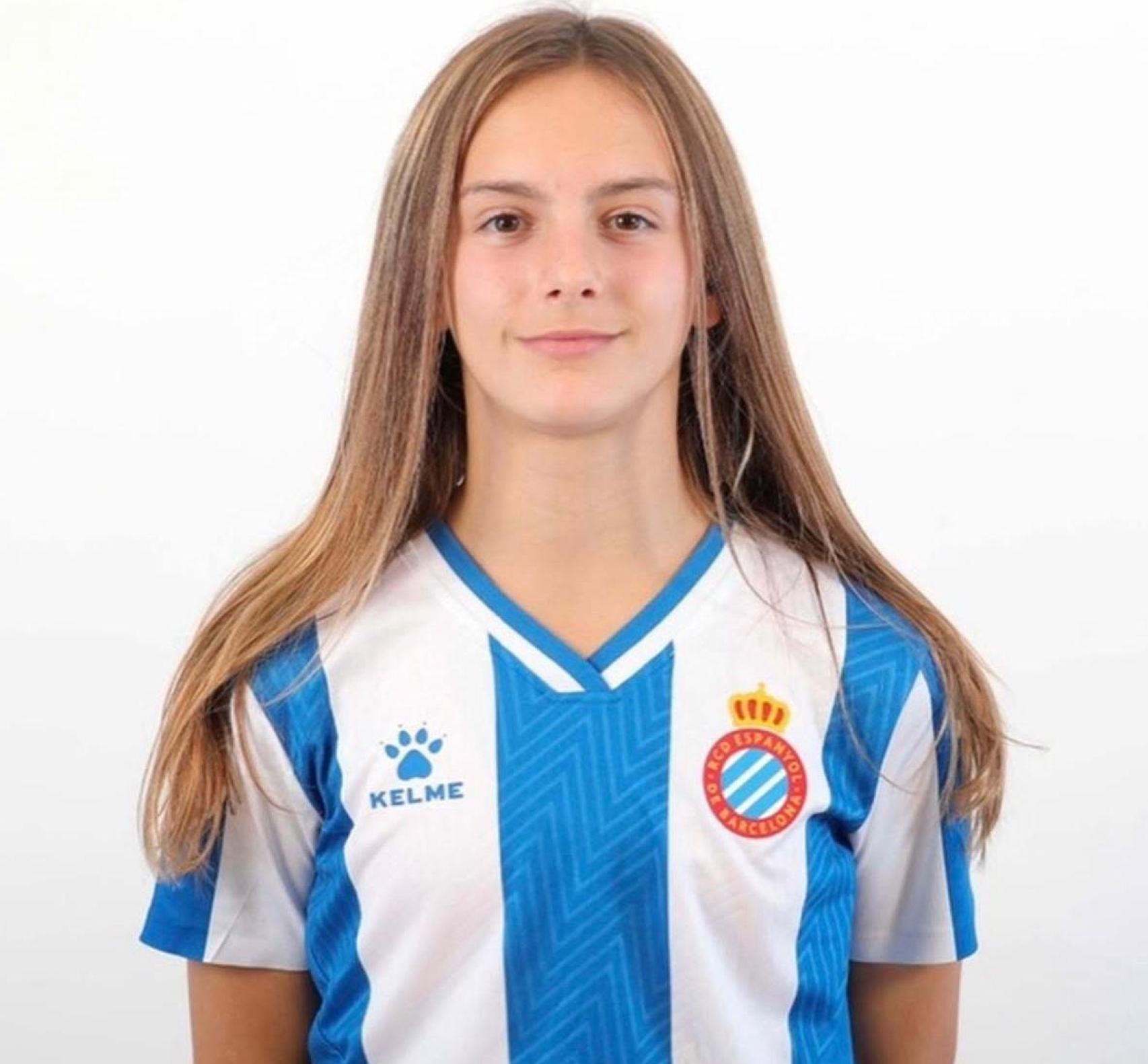 Carla Julià en la seva etapa com a jugadora de l'RCD Espanyol