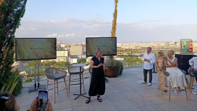 La comisionada de noche, Carmen Zapata, en el acto de presentación de 'Martina'