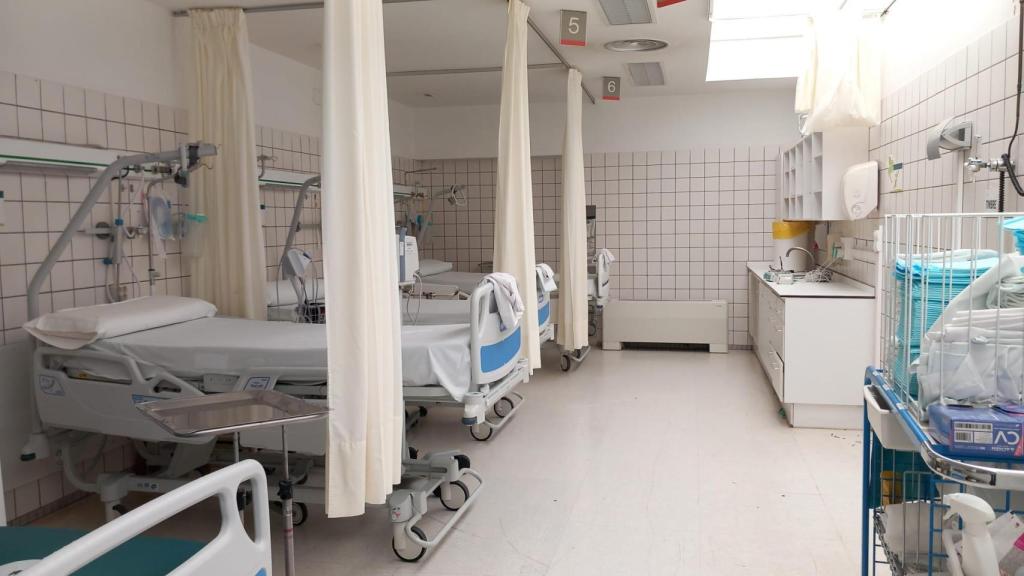 Sala del Hospital Comarcal de l’Alt Penedès, en perfecto estado tras el paso de la DANA