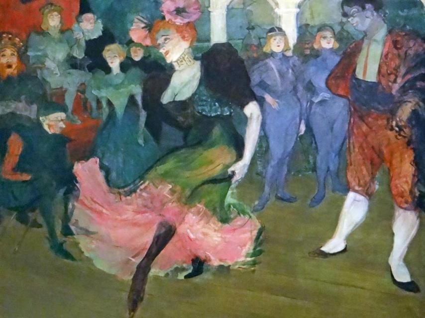 Marcelle Lender bailando el bolero en Chilpéric, 1895-1896