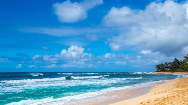 Una playa de Hawái