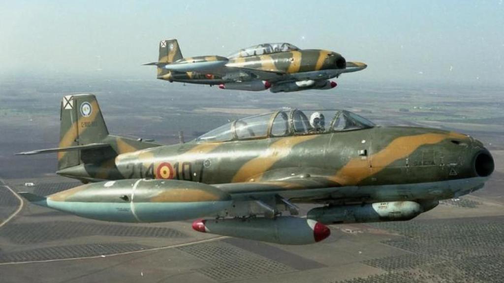 Muestra de aviones que participan en el festival aéreo de Salou