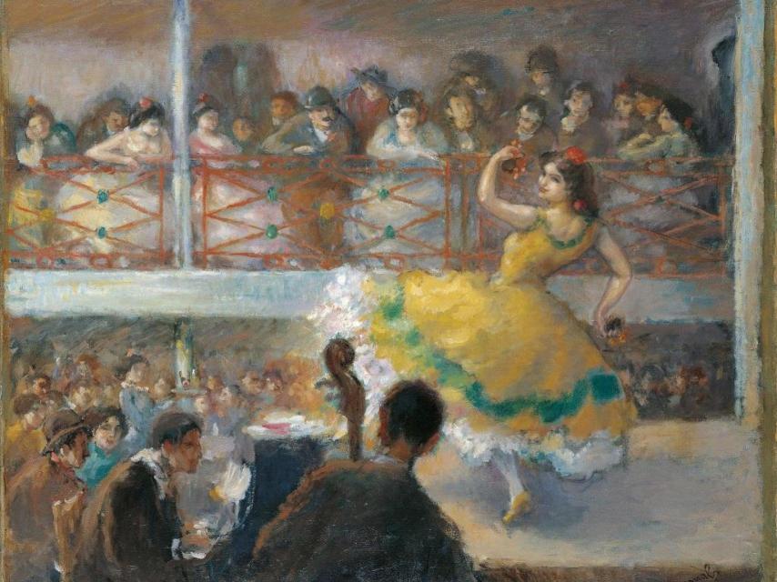 El óleo ‘Baile flamenco’ de Ricard Canals, pintado durante su etapa parisina.