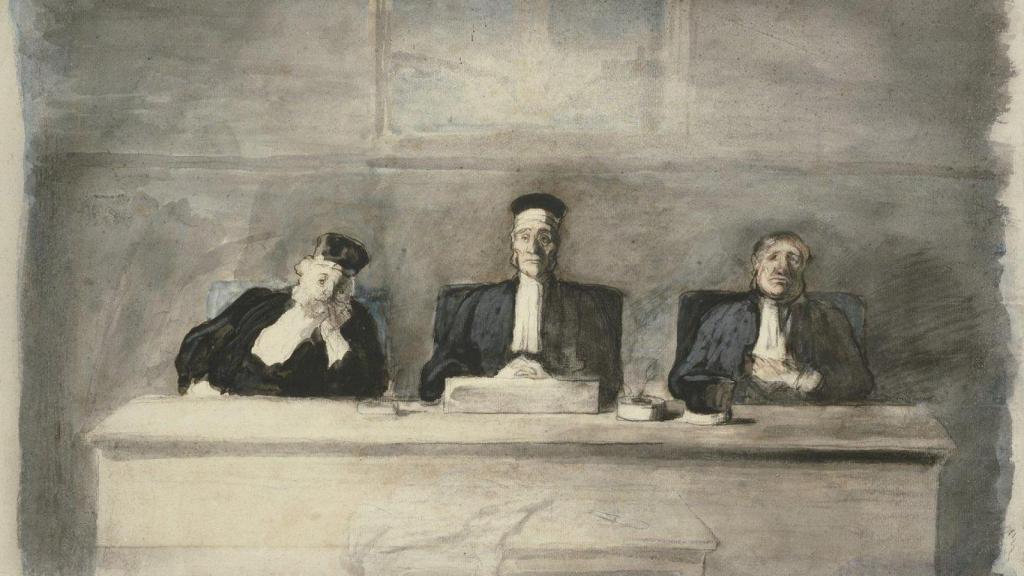 'Los tres jueces' (1858), de Honoré Daumier