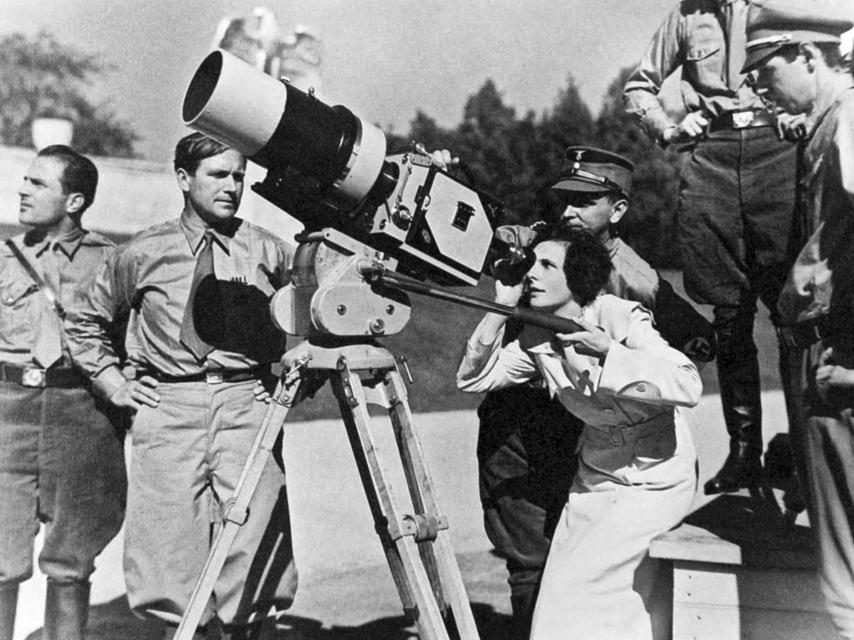 Riefenstahl rodando 'El triunfo de la voluntad' (1934)