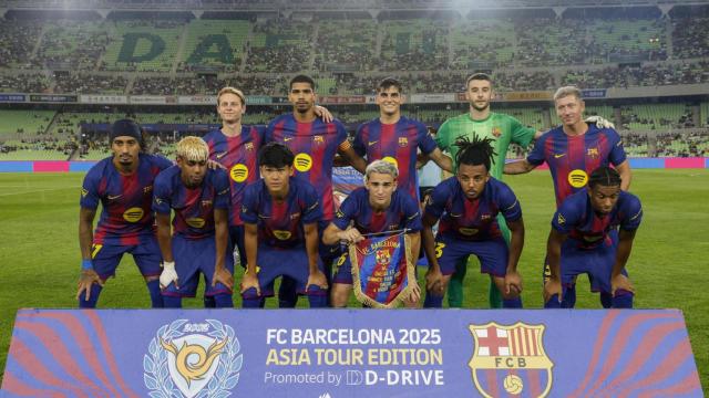 Alineación inicial del Barça contra el Daegu