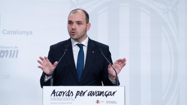 El 'conseller' de Presidencia, Albert Dalmau