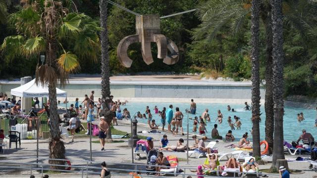 Una piscina municipal de Barcelona