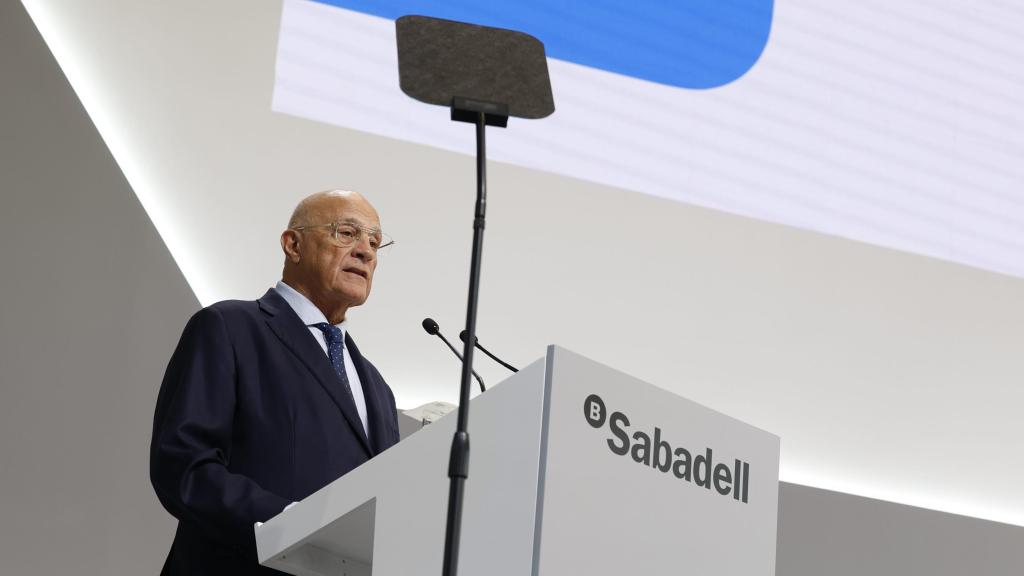 El president del Banc Sabadell, Josep Oliu, a la junta d'aquest dimecres / BANCO SABADELL