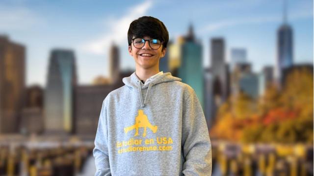 Lucas, de Madrid, estudiante para el curso 2025-26 en USA
