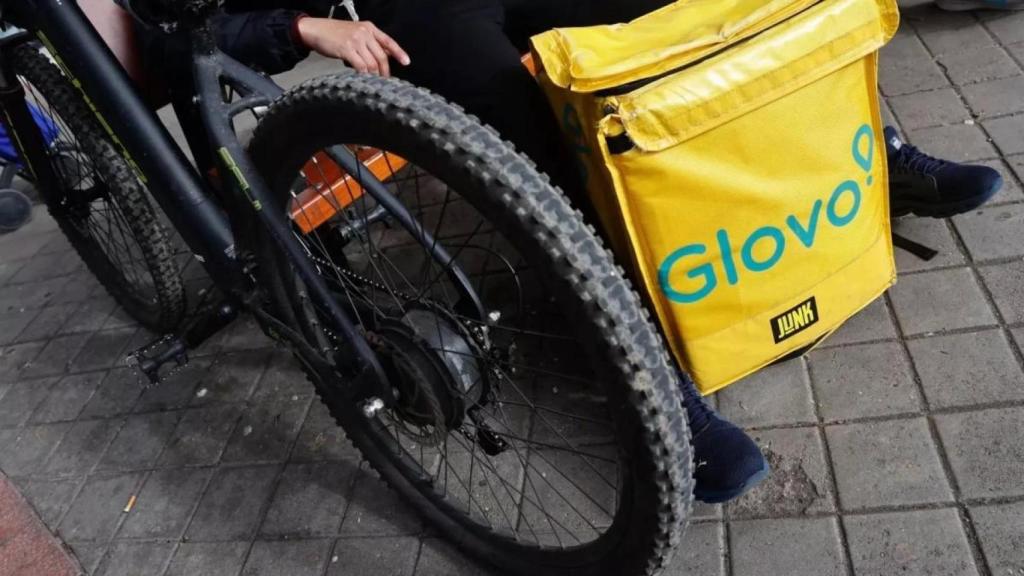 Un trabajador de Glovo, en una imagen de archivo