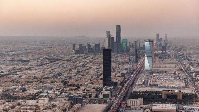 Vista panorámica de Riad con el distrito financiero impulsado por el rey Abdullah