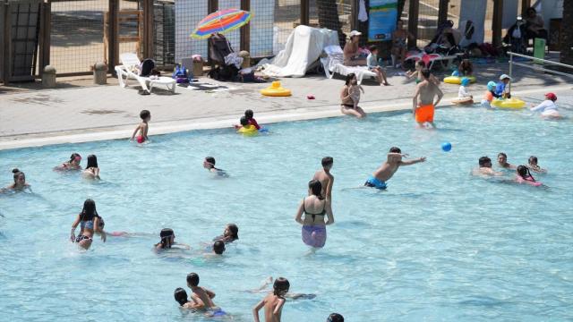 Una piscina municipal de Barcelona