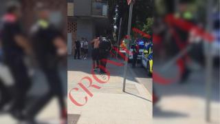 Pantallazo del momento de la detención en Montcada i Reixac