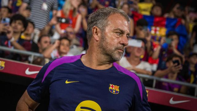 Hansi Flick durante el Trofeu Joan Gamper 2025