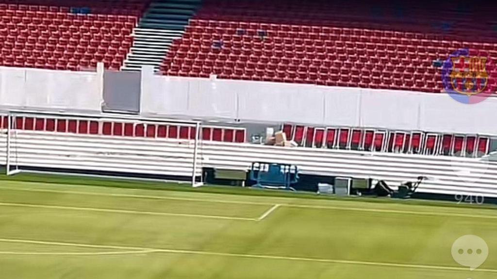 Limak coloca los asientos de la Grada d'Animació del nuevo Camp Nou