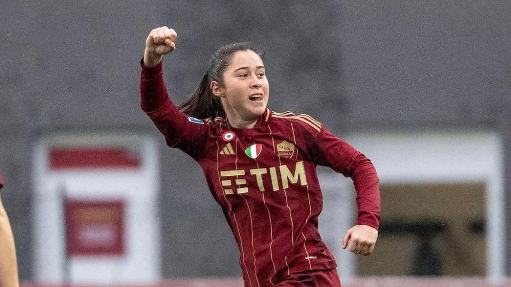 Giulia Dragoni con la Roma