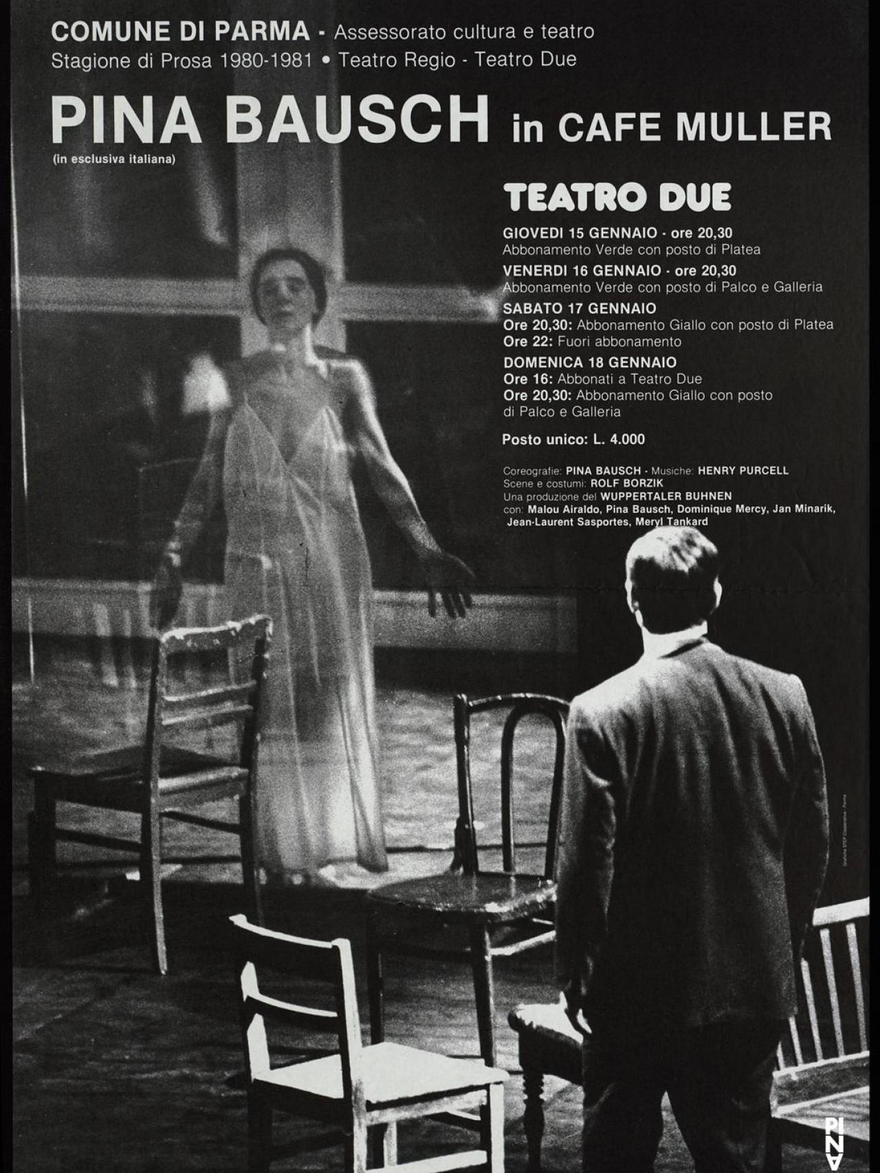 Cartel del 'Cafe Muller' de Pina Bausch.