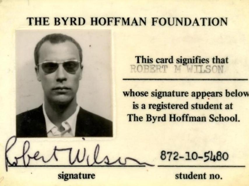 Carnet de Wilson de The Byrd Hoffman School of Byrds