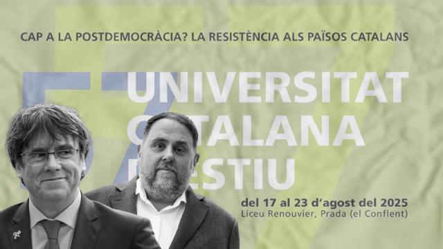 Puigdemont y Junqueras 'se reencontrarán' en la nacionalista Universitat Catalana d'Estiu