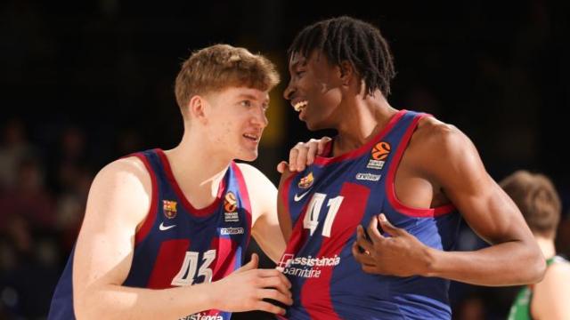 Kasparas Jakucionis y Dame Sarr