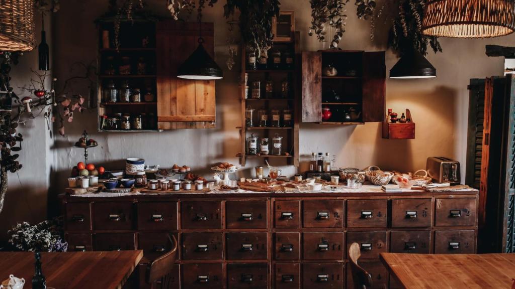 El desayuno es una selección de productos locales