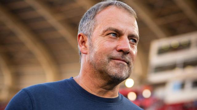 Hansi Flick en la previa del partido ante el RCD Mallorca