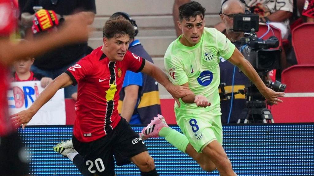 Pedri, encarat per Pablo Torre, al Mallorca-Barça