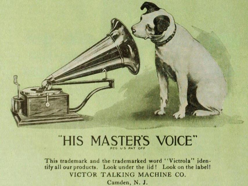 Anuncio de 'His Master's Voice' (1920)