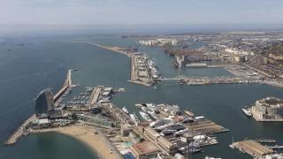 Vista aérea del muelle Príncep d’Espanya